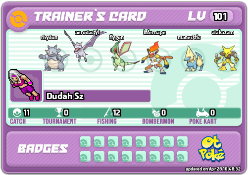 Dudah Sz Card otPokemon.com