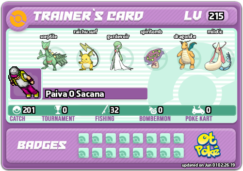 Paiva O Sacana Card otPokemon.com
