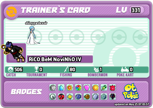 RiCO BeM NoviNhO IV Card otPokemon.com