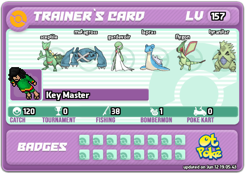 Key Master Card otPokemon.com