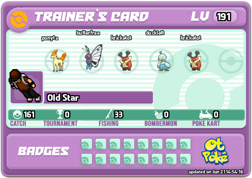 Old Star Card otPokemon.com