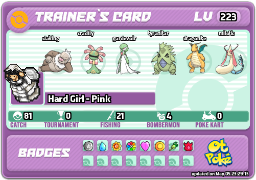 Hard Girl - Pink Card otPokemon.com