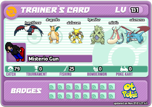 Misterio Gun Card otPokemon.com