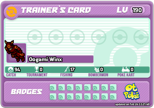 Oogami Winx Card otPokemon.com