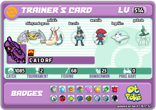 C A I O RF Card otPokemon.com