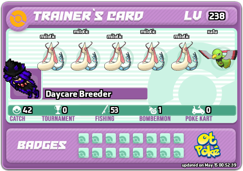 Daycare Breeder Card otPokemon.com