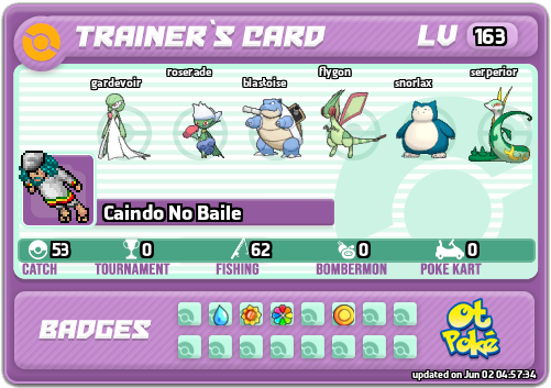 Caindo No Baile Card otPokemon.com