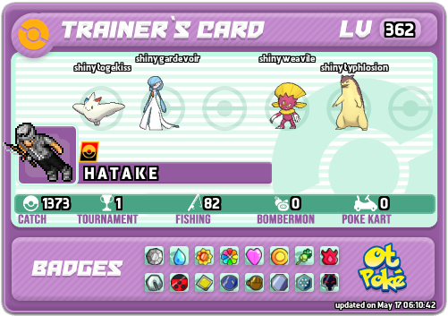 H A T A K E Card otPokemon.com