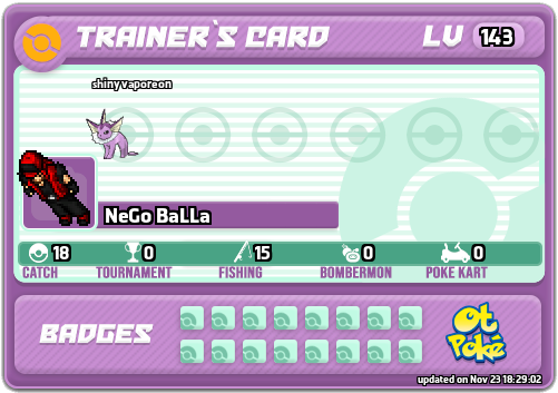 NeGo BaLLa Card otPokemon.com