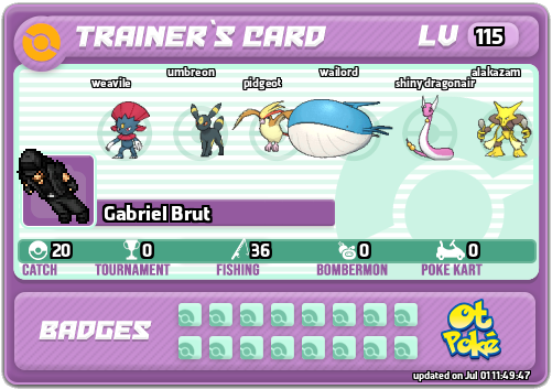 Gabriel Brut Card otPokemon.com