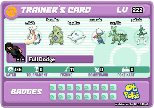 Full Dodge Card otPokemon.com