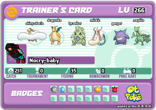 Nocry-baby Card otPokemon.com