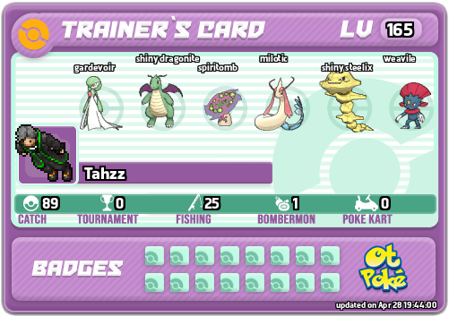 Tahzz Card otPokemon.com