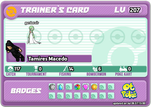 Tamires Macedo Card otPokemon.com