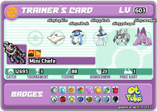 Mini Chefe Card otPokemon.com