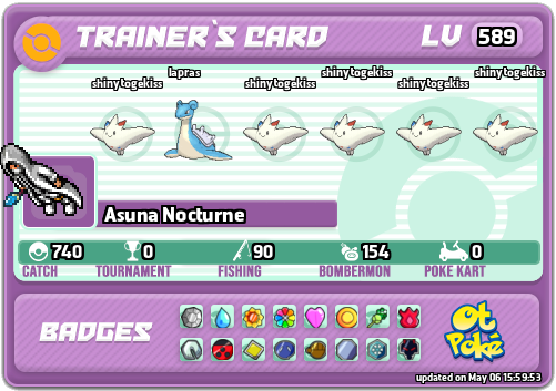 Asuna Nocturne Card otPokemon.com