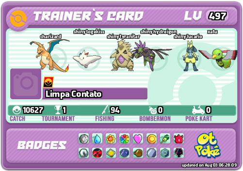 Limpa Contato Card otPokemon.com