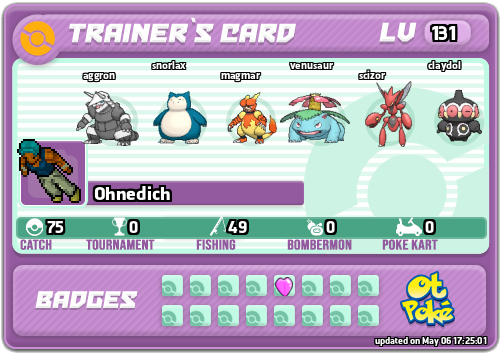 Ohnedich Card otPokemon.com