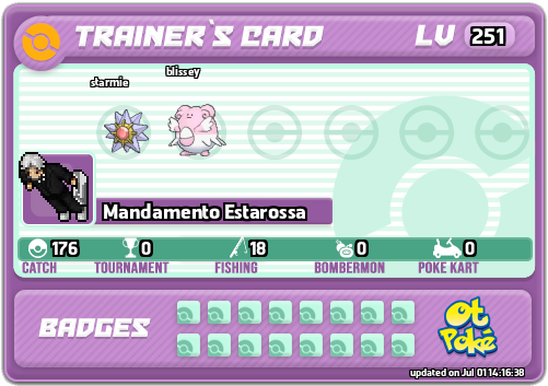 Mandamento Estarossa Card otPokemon.com