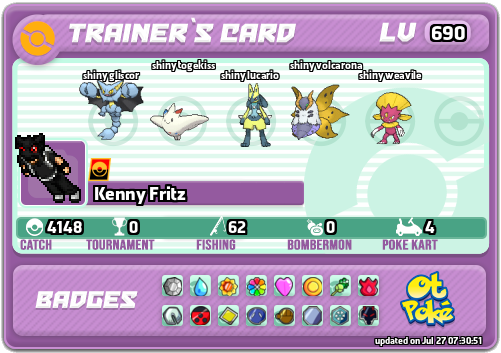 Kenny Fritz Card otPokemon.com
