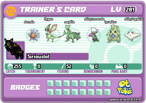 Siriouslol Card otPokemon.com