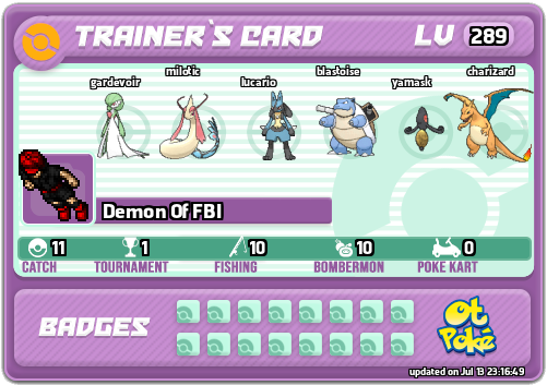 Demon Of FBI Card otPokemon.com