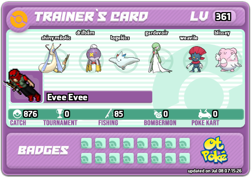 Evee Evee Card otPokemon.com