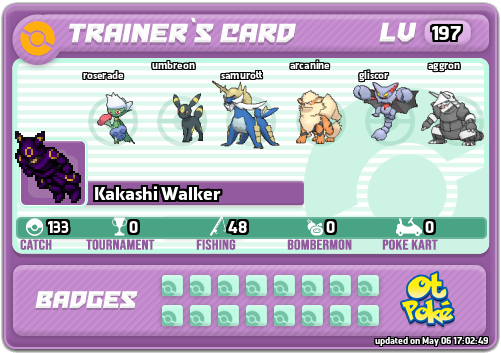 Kakashi Walker Card otPokemon.com