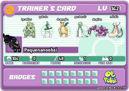 Pequenanoobzi Card otPokemon.com