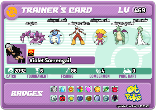 Violet Sorrengail Card otPokemon.com