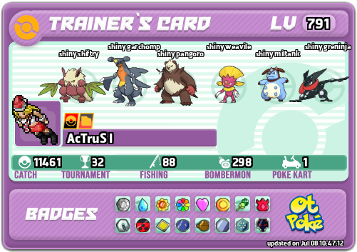 AcTruS I Card otPokemon.com