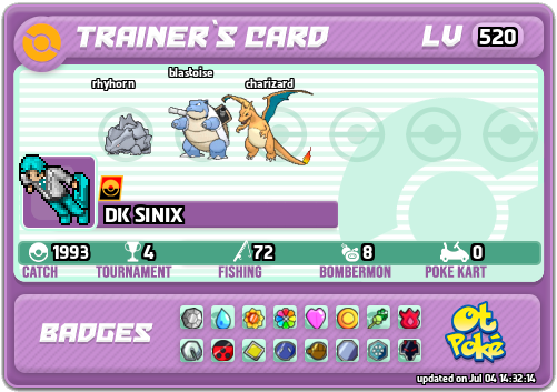 DK SINIX Card otPokemon.com