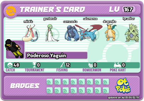 Poderoso Yaguin Card otPokemon.com