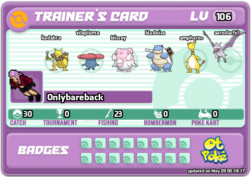 Onlybareback Card otPokemon.com