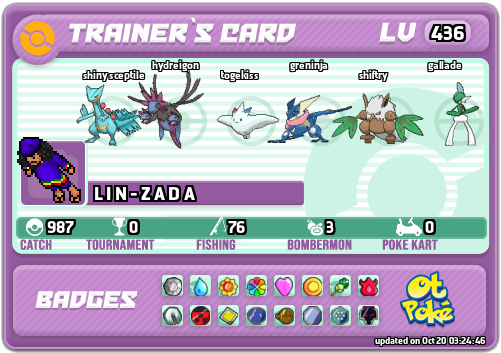 L I N - Z A D A Card otPokemon.com