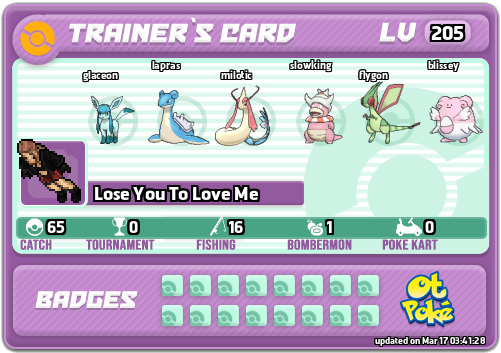 Lose You To Love Me Card otPokemon.com