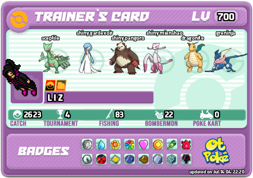 L I Z Card otPokemon.com