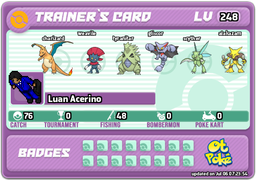 Luan Acerino Card otPokemon.com