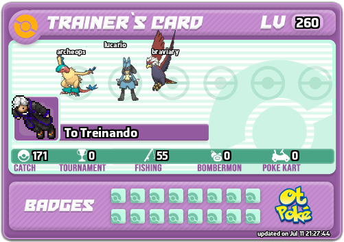 To Treinando Card otPokemon.com