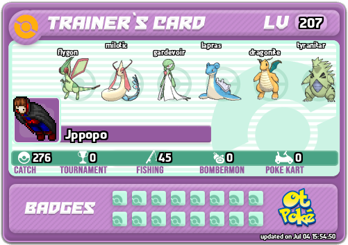 Jppopo Card otPokemon.com