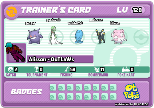 Alisson - OuTLaWs Card otPokemon.com