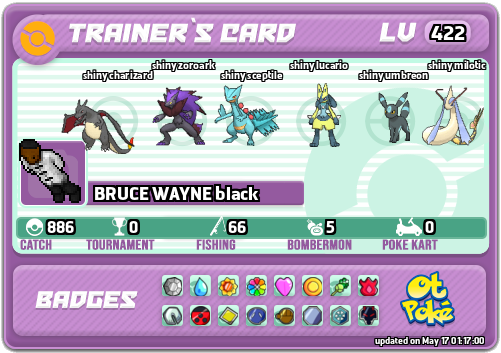 BRUCE WAYNE black Card otPokemon.com