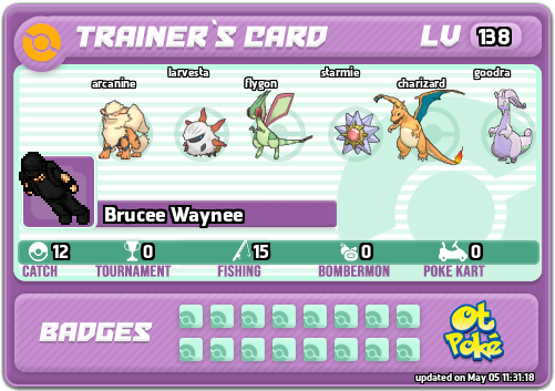 Brucee Waynee Card otPokemon.com