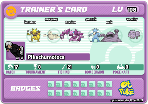 Pikachumotoca Card otPokemon.com