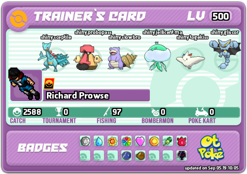Richard Prowse Card otPokemon.com