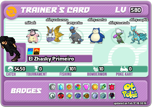 El Zhasky Primeiro Card otPokemon.com