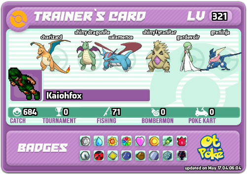 Kaiohfox Card otPokemon.com