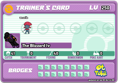 The Blizzard Iv Card otPokemon.com