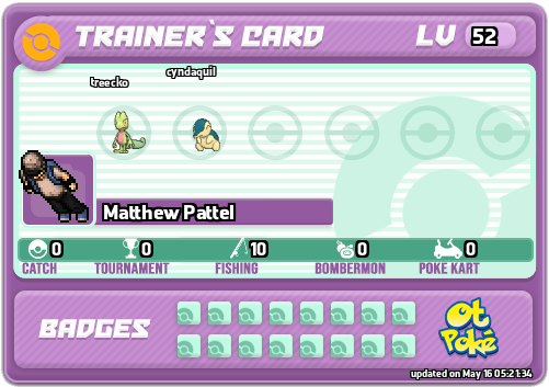 Matthew Pattel Card otPokemon.com