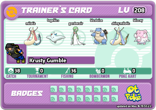 Krusty Gumble Card otPokemon.com